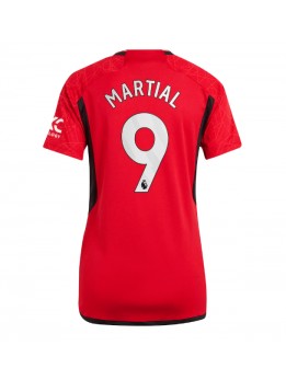 Billige Manchester United Anthony Martial #9 Hjemmedrakt Dame 2023-24 Kortermet
